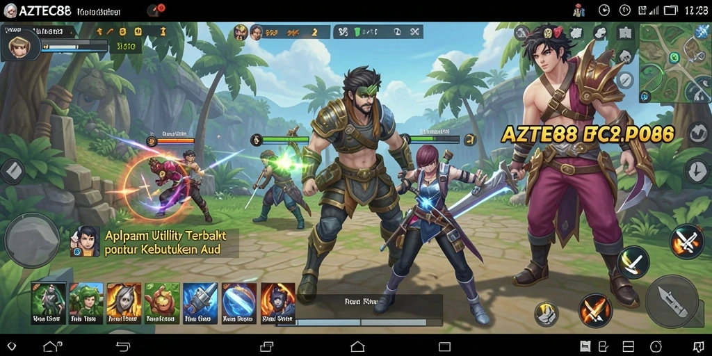 Tampilan antarmuka AZTEC88 yang user-friendly dan fungsional.