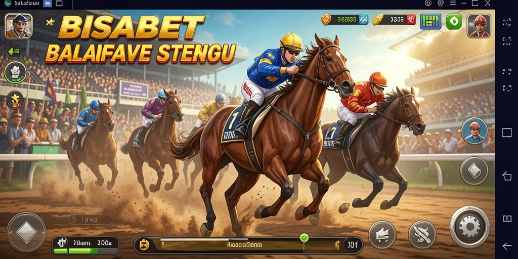 Tampilan gameplay Racing yang mendebarkan di BISABET.