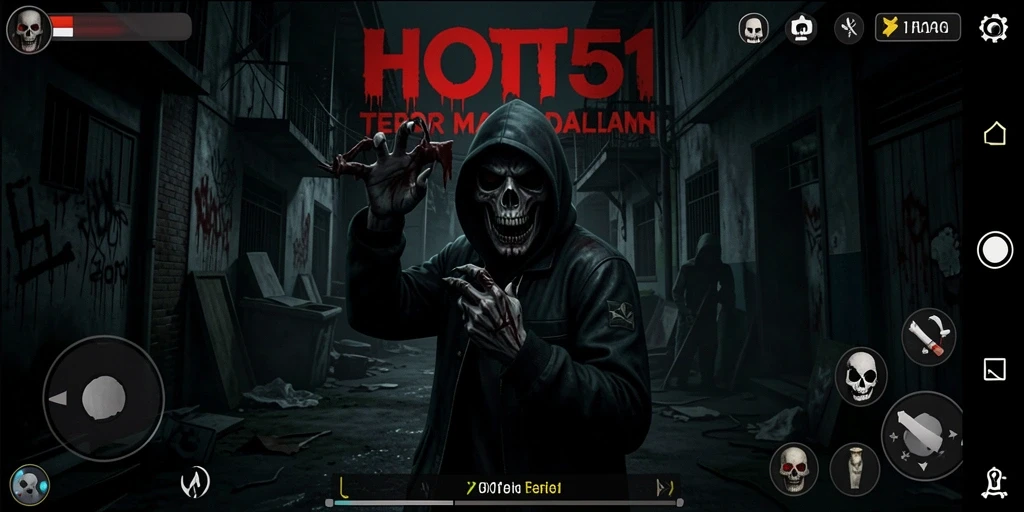 Gameplay HOT51 yang menegangkan dan menyeramkan.