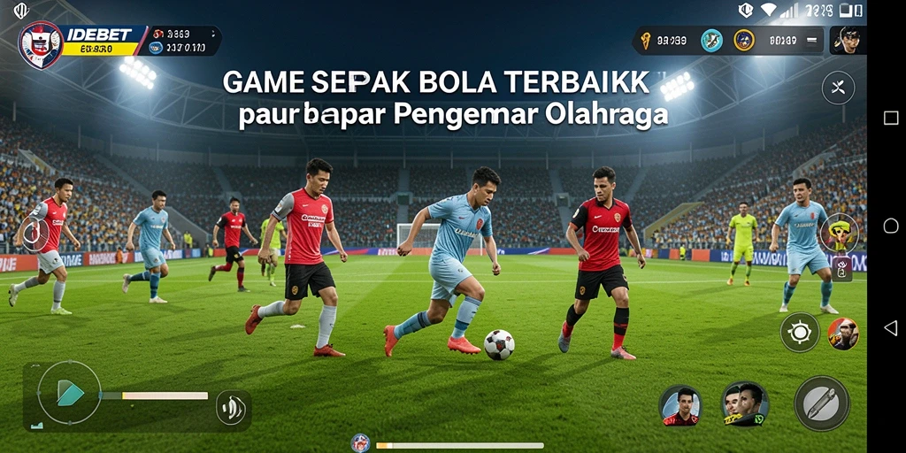 Gameplay mendebarkan dengan aksi sepak bola nyata.