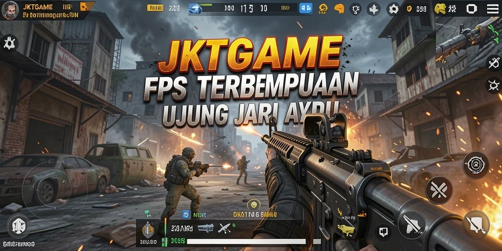 Screenshot menunjukkan aksi mendebarkan dalam gameplay FPS JKTGAME.