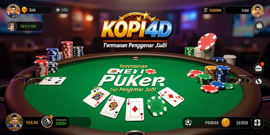 Tangkapan layar gameplay KOPI4D dengan tampilan poker yang menarik.