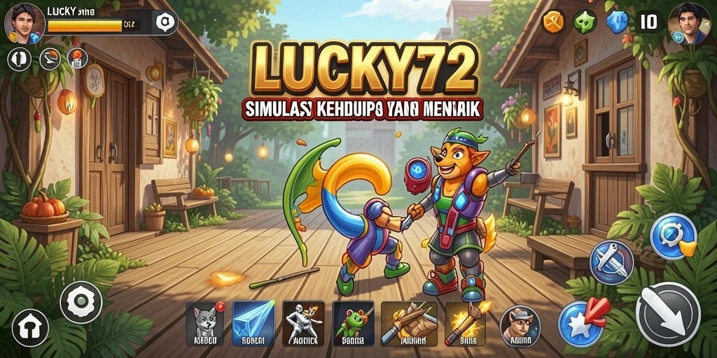 Screenshot LUCKY72 menampilkan dunia simulation yang kaya dan grafis yang menakjubkan.