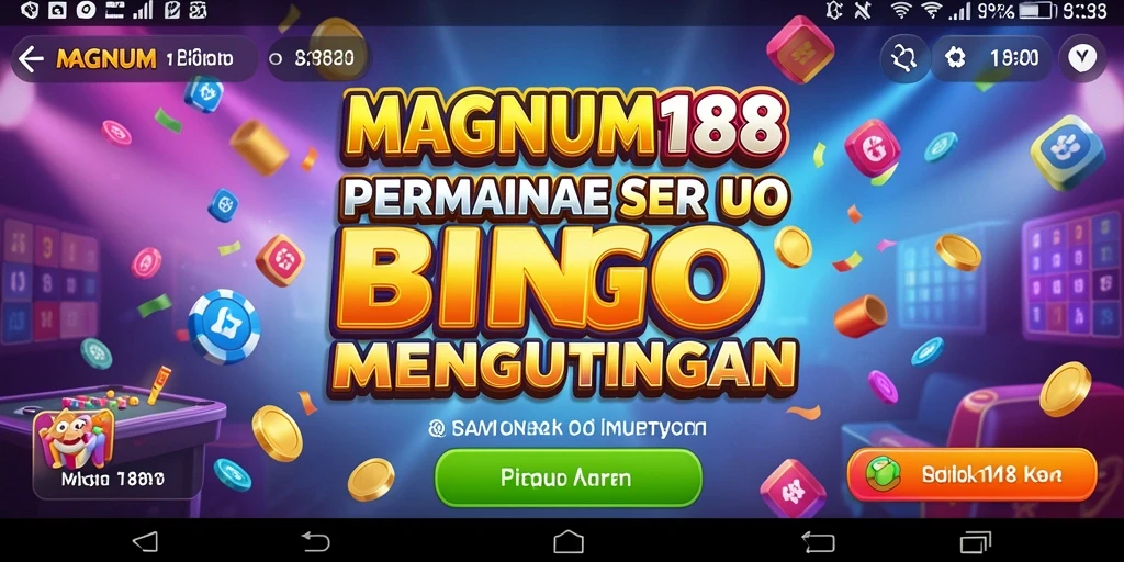 Tampilan dinamis dan seru dari permainan Bingo MAGNUM188.