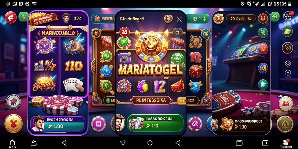 Tampilan utama MARIATOGEL dengan gameplay Kasino yang mendebarkan.