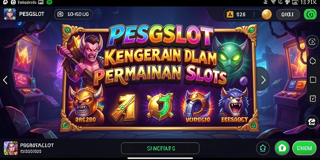 Gameplay PESGSLOT dengan suasana horor yang mencekam dan menegangkan.