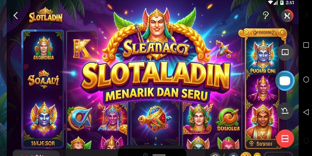 Tampilan gameplay menarik dari SLOTALADIN yang memikat.