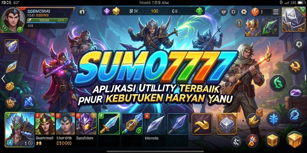 Tampilan aplikasi SUMO777 memperlihatkan fitur-fitur Utility yang menarik.